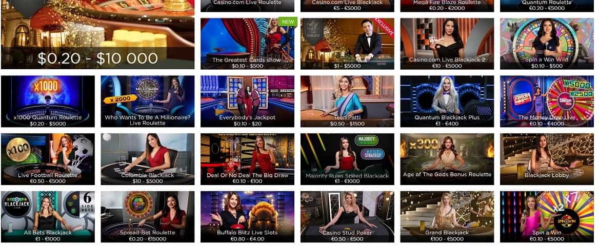 casino com juegos en vivo